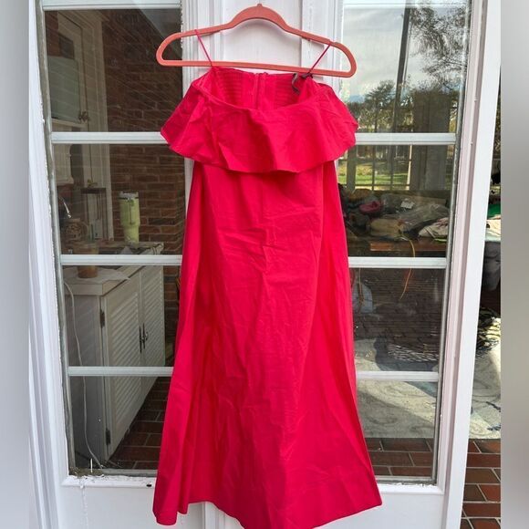 Anthropologie Strapless Flounce A-Line Midi Dress NWT - Picture 6 of 11